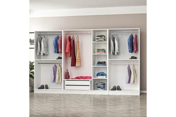 Fruitland Garderobe 315 cm - Hvit - Oppbevaring - Garderober & garderobesystem