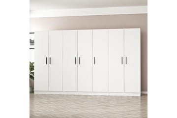 Fruitland Garderobe 315 cm - Hvit - Oppbevaring - Garderober & garderobesystem