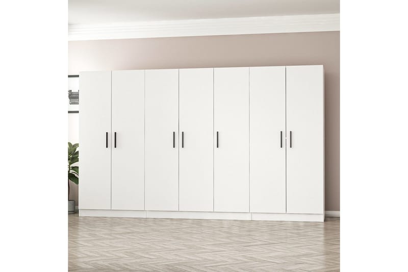 Fruitland Garderobe 315 cm - Hvit - Oppbevaring - Garderober & garderobesystem