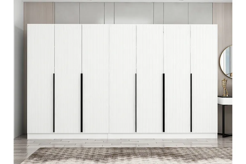Fruitland Garderobe 315 cm - Hvit - Oppbevaring - Garderober & garderobesystem