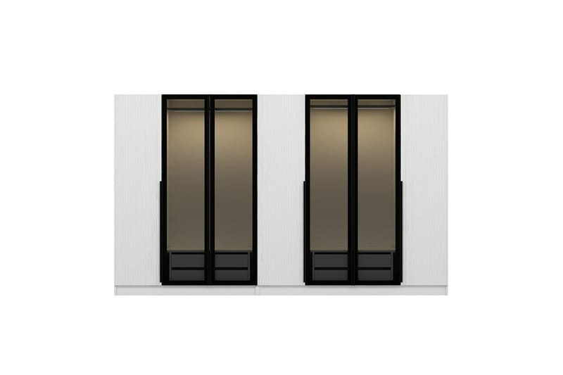 Fruitland Garderobe 315 cm - Hvit - Oppbevaring - Garderober & garderobesystem