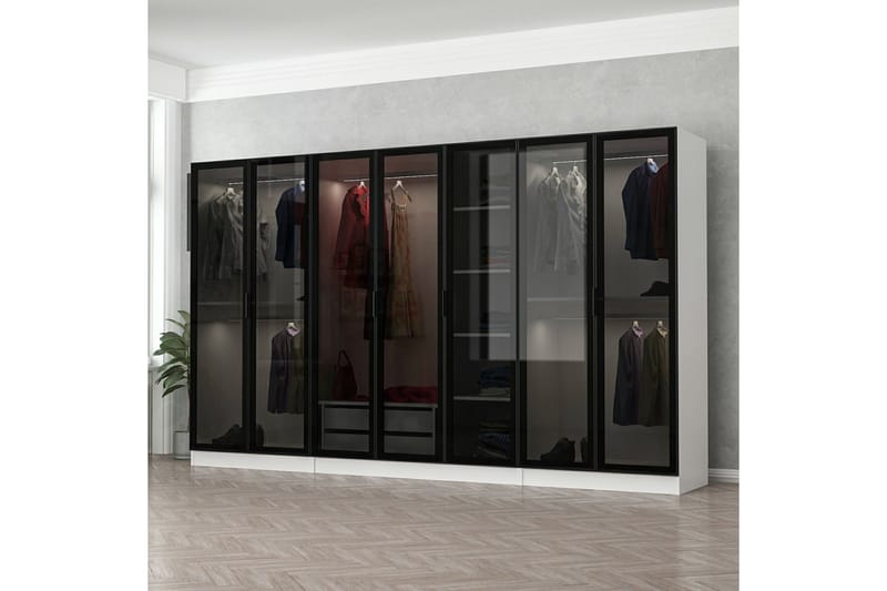 Fruitland Garderobe 315 cm, Hvit