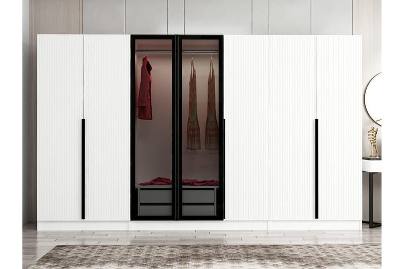 Fruitland Garderobe 315 cm - Hvit - Oppbevaring - Garderober & garderobesystem