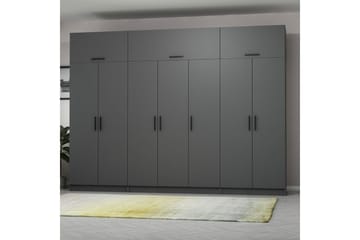 Fruitland Garderobe 315x235 cm - Antrasitt - Oppbevaring - Garderober & garderobesystem
