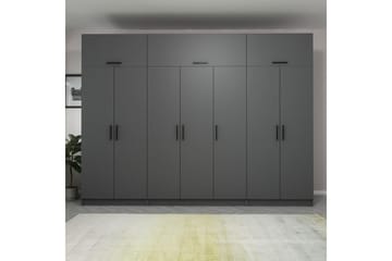 Fruitland Garderobe 315x235 cm - Antrasitt - Oppbevaring - Garderober & garderobesystem
