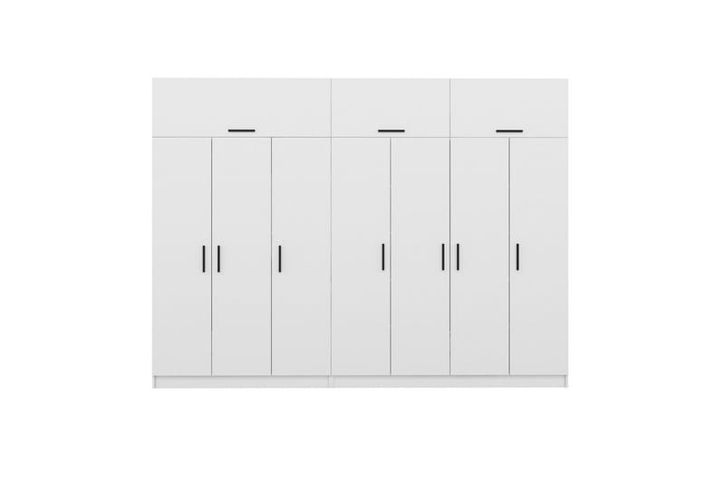 Fruitland Garderobe 315x235 cm - Hvit - Oppbevaring - Garderober & garderobesystem