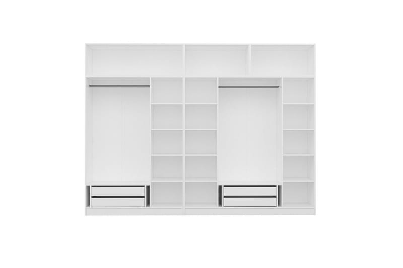 Fruitland Garderobe 315x235 cm - Hvit - Oppbevaring - Garderober & garderobesystem