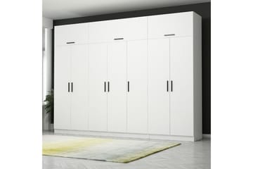 Fruitland Garderobe 315x255 cm - Hvit - Oppbevaring - Garderober & garderobesystem