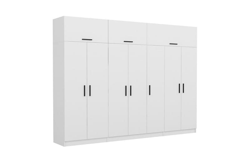 Fruitland Garderobe 315x255 cm - Hvit - Oppbevaring - Garderober & garderobesystem