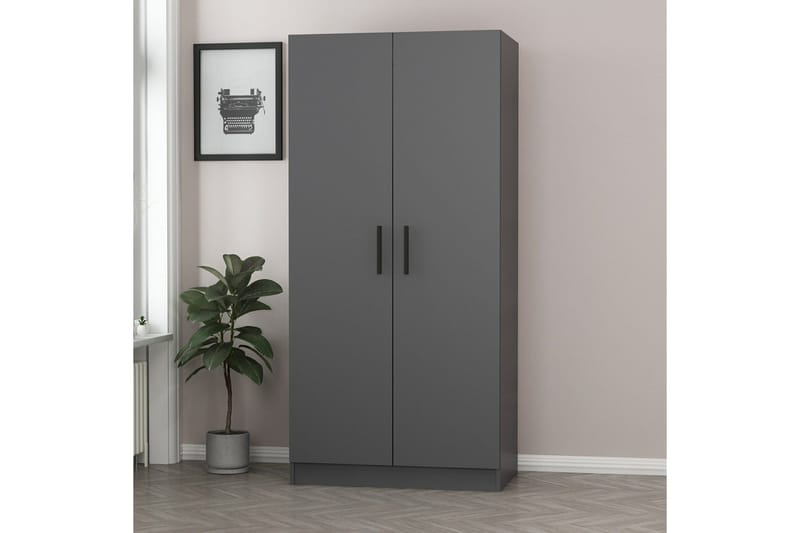 Fruitland Garderobe 90 cm - Antrasitt - Oppbevaring - Garderober & garderobesystem