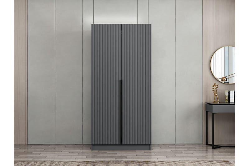 Fruitland Garderobe 90 cm - Antrasitt - Oppbevaring - Garderober & garderobesystem
