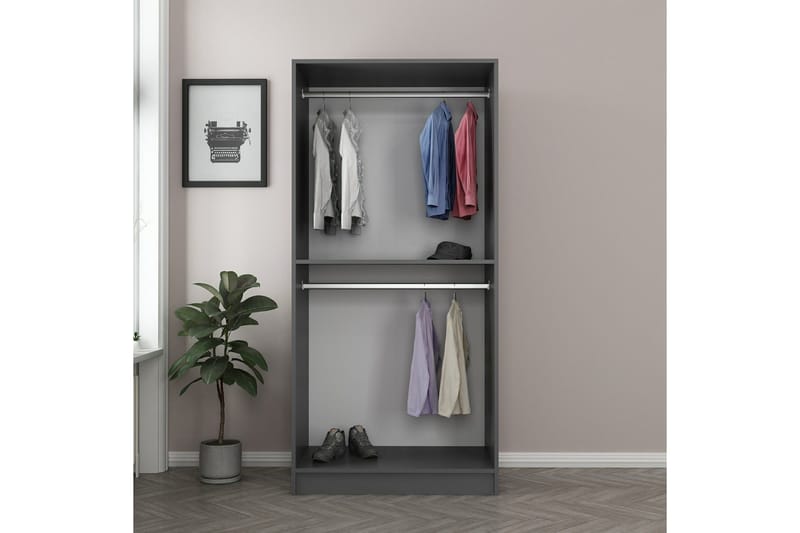 Fruitland Garderobe 90 cm - Antrasitt - Oppbevaring - Garderober & garderobesystem