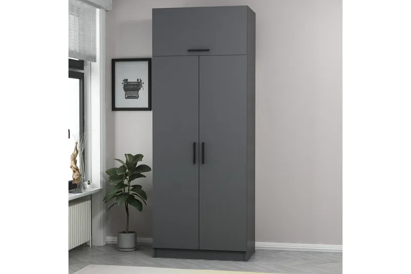 Fruitland Garderobe 90 cm - Antrasitt - Oppbevaring - Garderober & garderobesystem