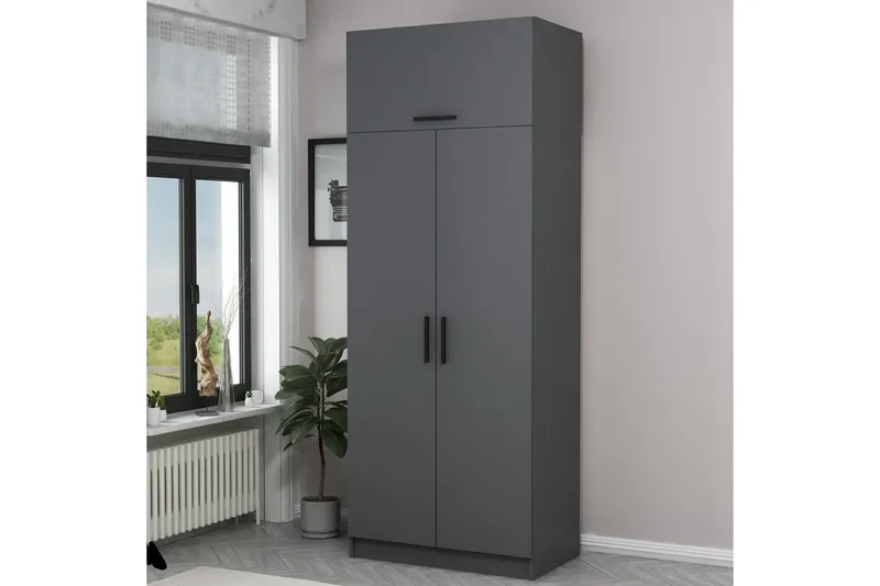 Fruitland Garderobe 90 cm - Antrasitt - Oppbevaring - Garderober & garderobesystem