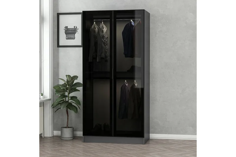 Fruitland Garderobe 90 cm - Antrasitt - Oppbevaring - Garderober & garderobesystem