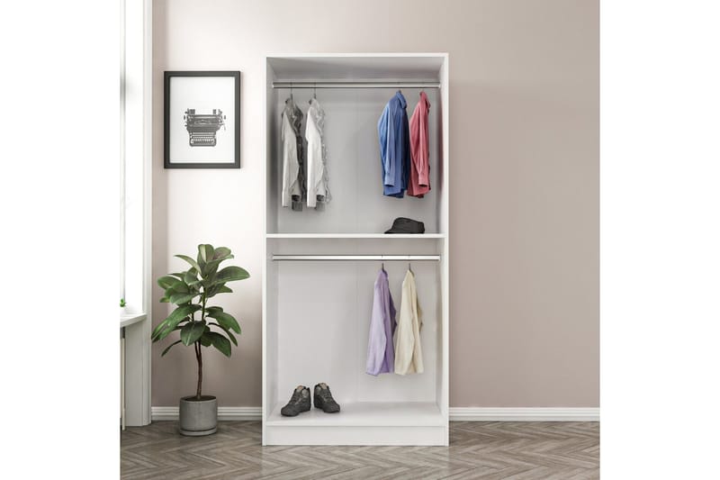 Fruitland Garderobe 90 cm - Hvit - Oppbevaring - Garderober & garderobesystem