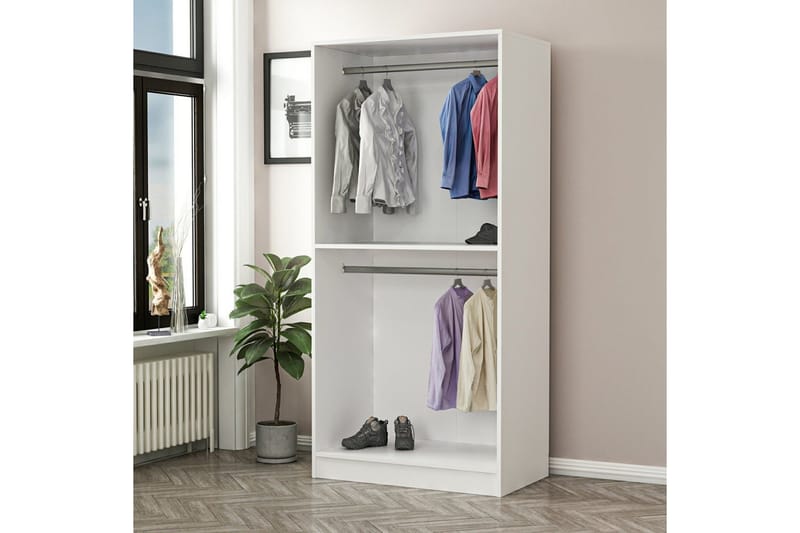 Fruitland Garderobe 90 cm - Hvit - Oppbevaring - Garderober & garderobesystem