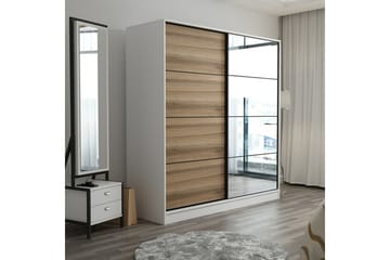 Fruitland Garderobe med Speil - Brun - Oppbevaring - Garderober & garderobesystem