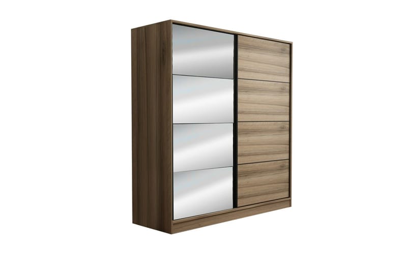 Fruitland Garderobe med Speil - Brun - Oppbevaring - Garderober & garderobesystem