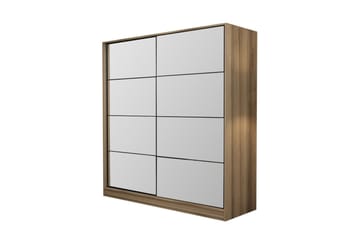 Fruitland Garderobe med Speil - Brun - Oppbevaring - Garderober & garderobesystem