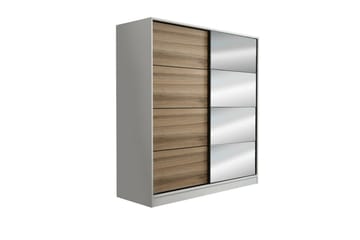 Fruitland Garderobe med Speil - Brun - Oppbevaring - Garderober & garderobesystem