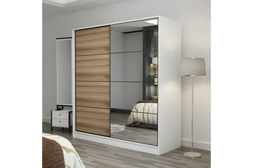 Fruitland Garderobe med Speil - Brun - Oppbevaring - Garderober & garderobesystem