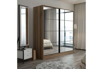 Fruitland Garderobe med Speil - Brun - Oppbevaring - Garderober & garderobesystem