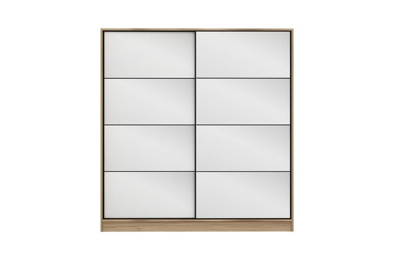 Fruitland Garderobe med Speil - Brun - Oppbevaring - Garderober & garderobesystem