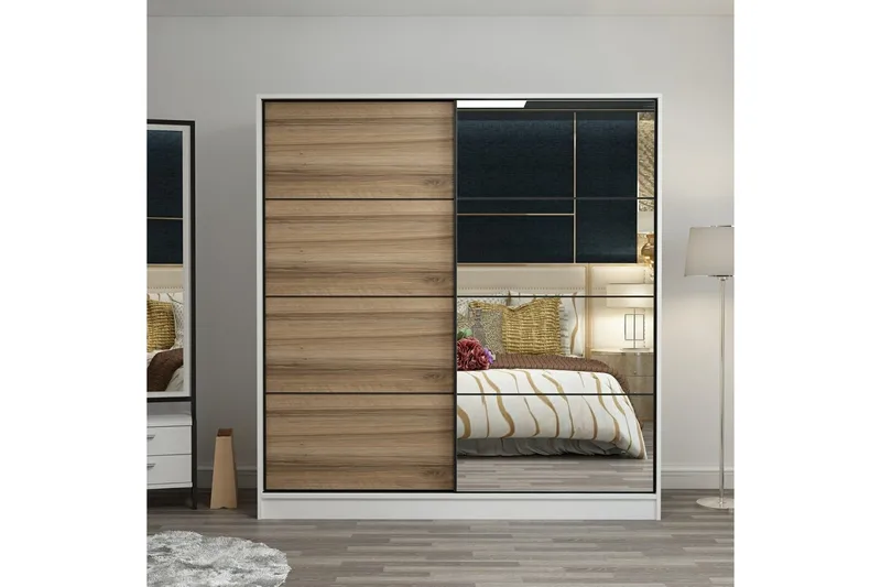 Fruitland Garderobe med Speil, Brun