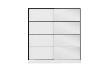 Fruitland Garderobe med Speil - Hvit - Oppbevaring - Garderober & garderobesystem