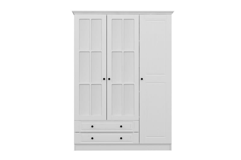 Fruitland Garderobe med Speil - Hvit - Oppbevaring - Garderober & garderobesystem