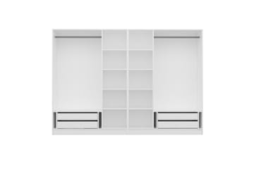 Fruitland Garderobe med Speil - Hvit - Oppbevaring - Garderober & garderobesystem