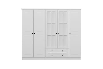 Fruitland Garderobe med Speil - Hvit - Oppbevaring - Garderober & garderobesystem