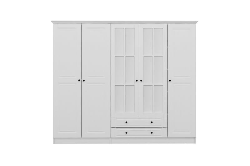 Fruitland Garderobe med Speil - Hvit - Oppbevaring - Garderober & garderobesystem