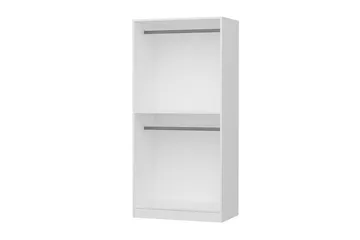 Fruitland Garderobeskap 90 cm i Malt Tre - Hvit - Oppbevaring - Garderober & garderobesystem