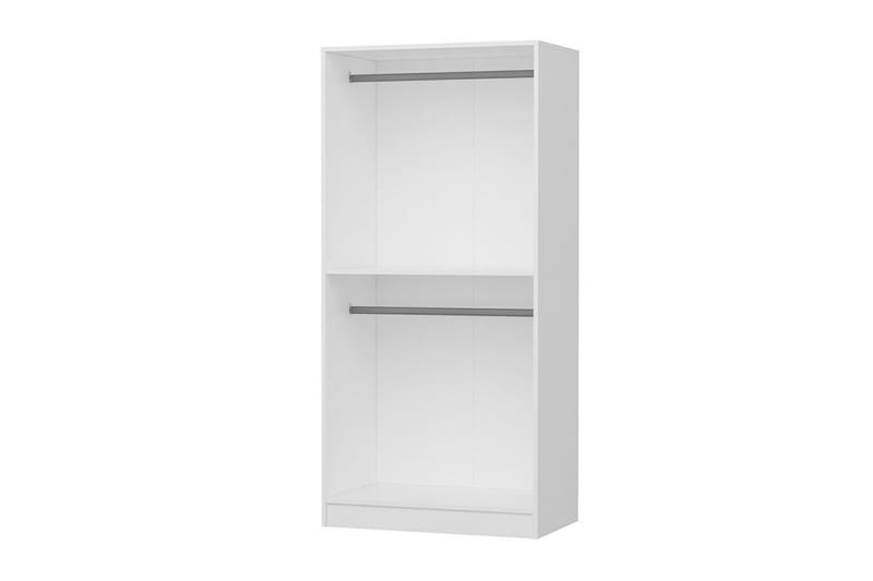Fruitland Garderobeskap 90 cm i Malt Tre - Hvit - Oppbevaring - Garderober & garderobesystem