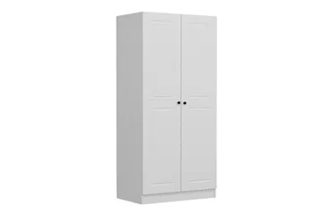 Fruitland Garderobeskap 90 cm i Malt Tre - Hvit - Oppbevaring - Garderober & garderobesystem