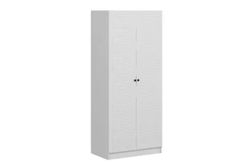 Fruitland Garderobeskap 90 cm i Malt Tre - Hvit - Oppbevaring - Garderober & garderobesystem