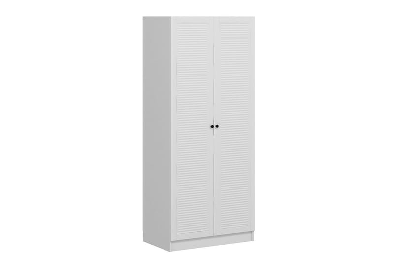 Fruitland Garderobeskap 90 cm i Malt Tre - Hvit - Oppbevaring - Garderober & garderobesystem