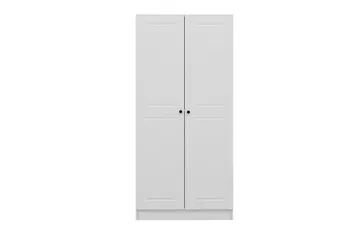 Fruitland Garderobeskap 90 cm i Malt Tre - Hvit - Oppbevaring - Garderober & garderobesystem