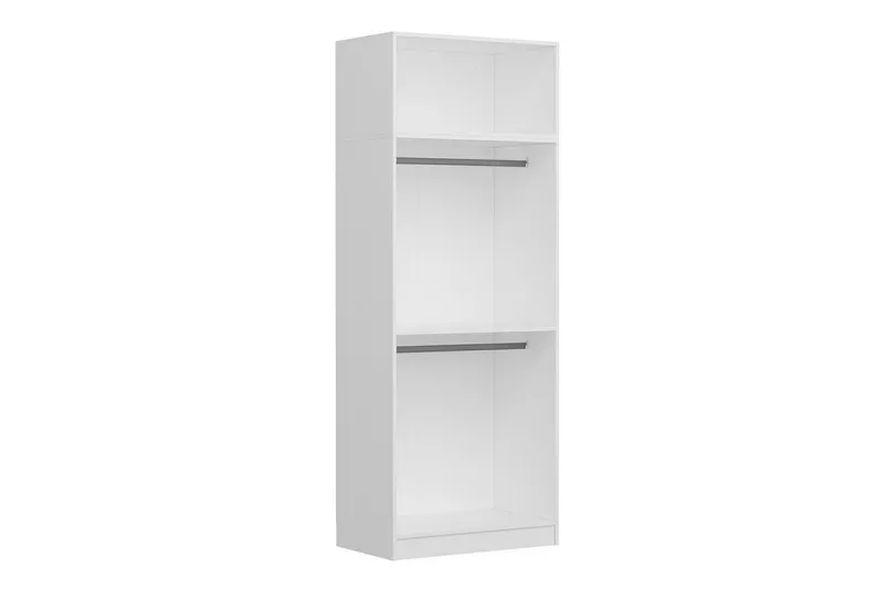Fruitland Garderobeskap 90 cm i Tre - Hvit - Oppbevaring - Garderober & garderobesystem
