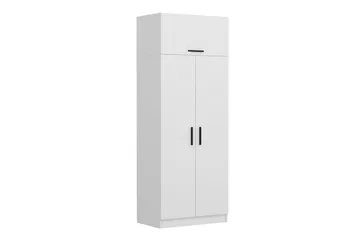Fruitland Garderobeskap 90 cm i Tre - Hvit - Oppbevaring - Garderober & garderobesystem
