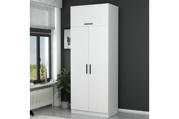 Fruitland Garderobeskap 90 cm i Tre - Hvit - Oppbevaring - Garderober & garderobesystem