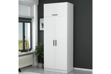 Fruitland Garderobeskap 90 cm i Tre - Hvit - Oppbevaring - Garderober & garderobesystem