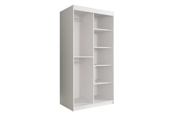 Garderob Marmesa 100 cm Marmormønster - Svart/Hvit/Gull - Oppbevaring - Garderober & garderobesystem