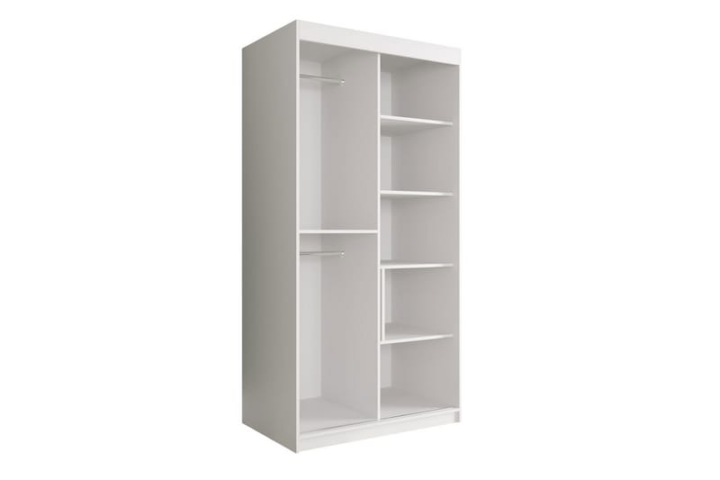 Garderob Marmesa 100 cm Marmormønster - Svart/Hvit/Gull - Oppbevaring - Garderober & garderobesystem