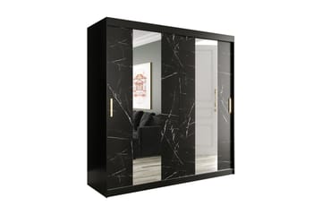 Garderob med Speil Midt Marmesa 200 cm Marmormønster