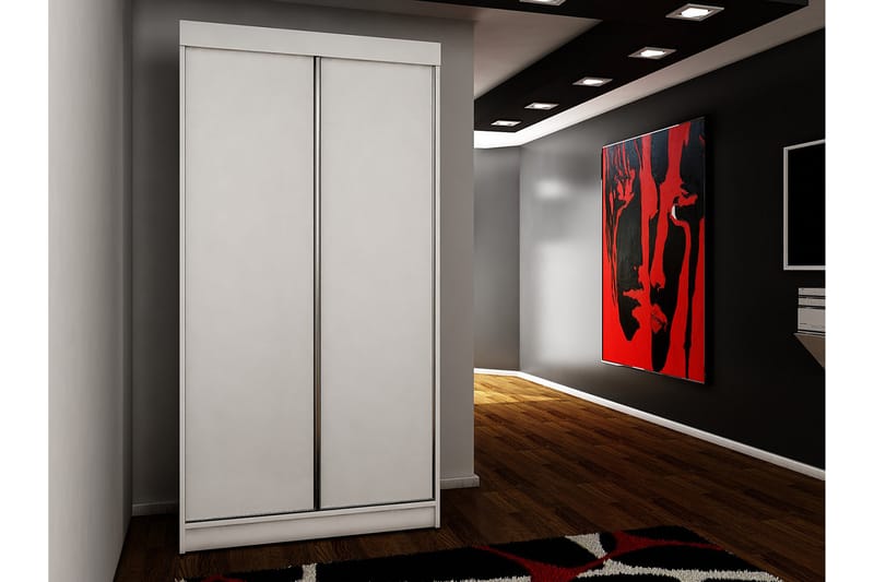 Garderob Trissma LED-belysning Blå 100 cm - Hvit - Garderober & garderobesystem - Garderobeskap