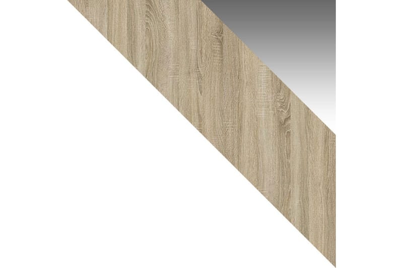 Garderobe + LED - Hvit / Eik - Oppbevaring - Garderober & garderobesystem