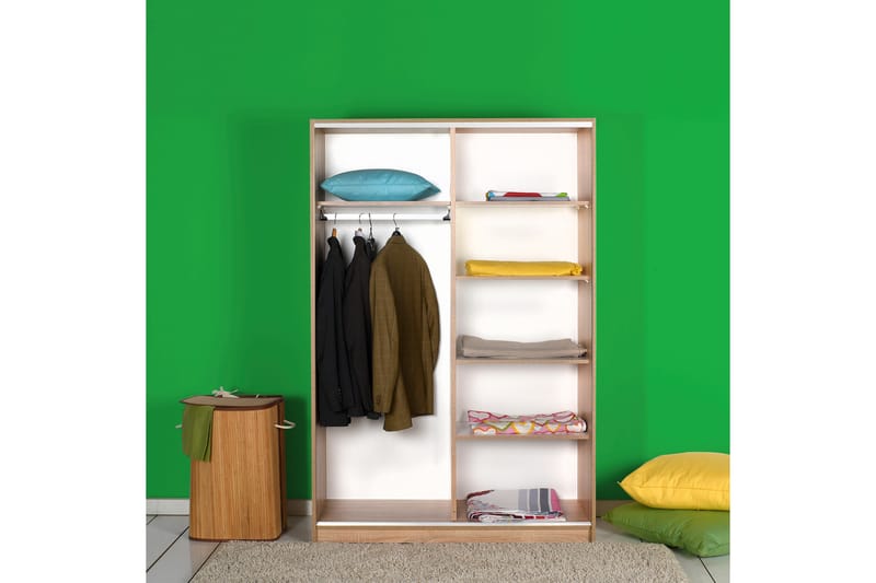Garderobe 120x182 cm - Natur - Garderober & garderobesystem